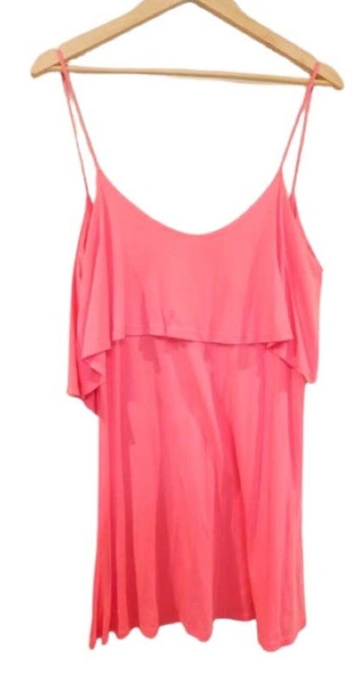 Blue Life Ruffle mini pink dress